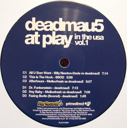 deadmau5 : At Play In The USA Vol. 1 (LP, Red + LP, Blu + Comp, Ltd, Num)