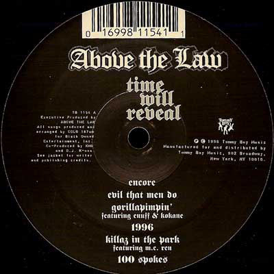 Above The Law : Time Will Reveal (LP, Album)