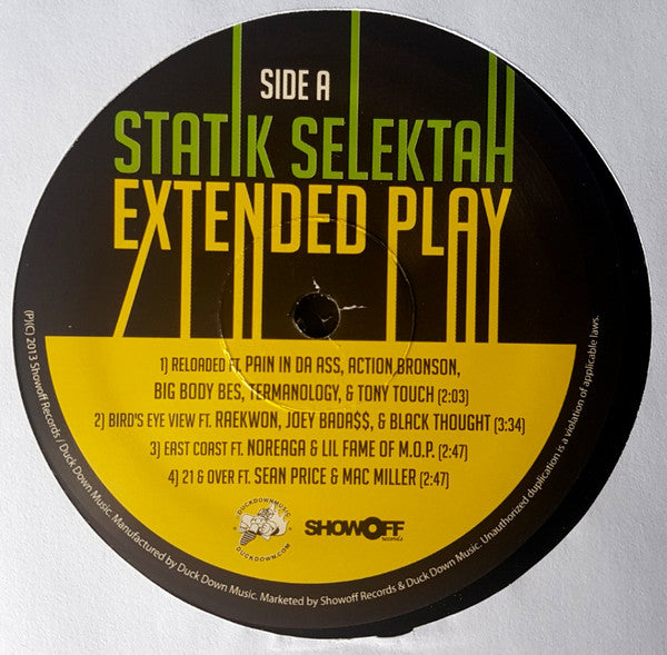 Statik Selektah : Extended Play (2xLP, Album)
