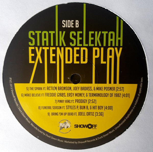 Statik Selektah : Extended Play (2xLP, Album)