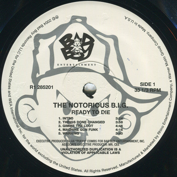 Notorious B.I.G. : Ready To Die (2xLP, Album, RE, 180)