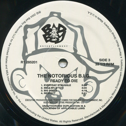 Notorious B.I.G. : Ready To Die (2xLP, Album, RE, 180)