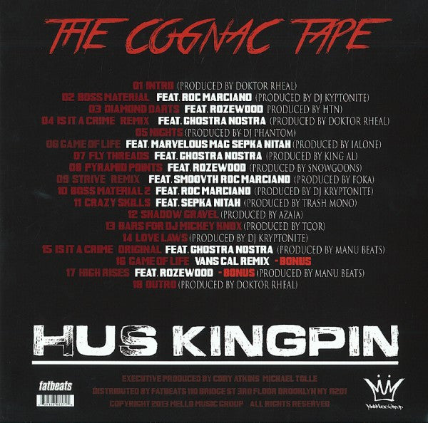Hus Kingpin Co-Starring Roc Marciano : The Cognac Tape (LP, Album, Ltd, Cog)