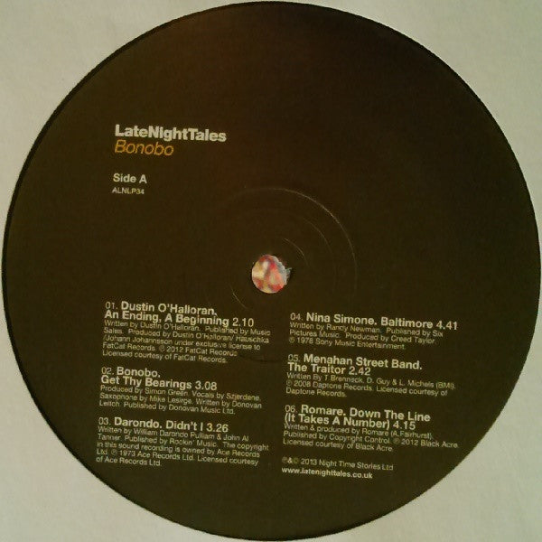 Bonobo : LateNightTales (2xLP, Comp, Ltd, 180)