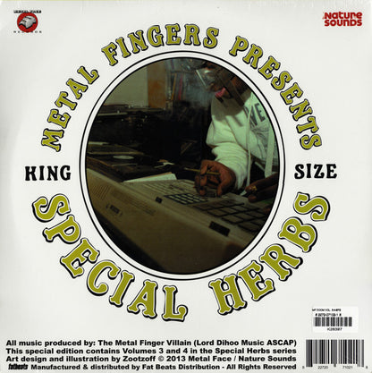 Metal Fingers : Special Herbs Volume 3 & 4 (2xLP, M/Print, RE + 7", Ltd + S/Edition)