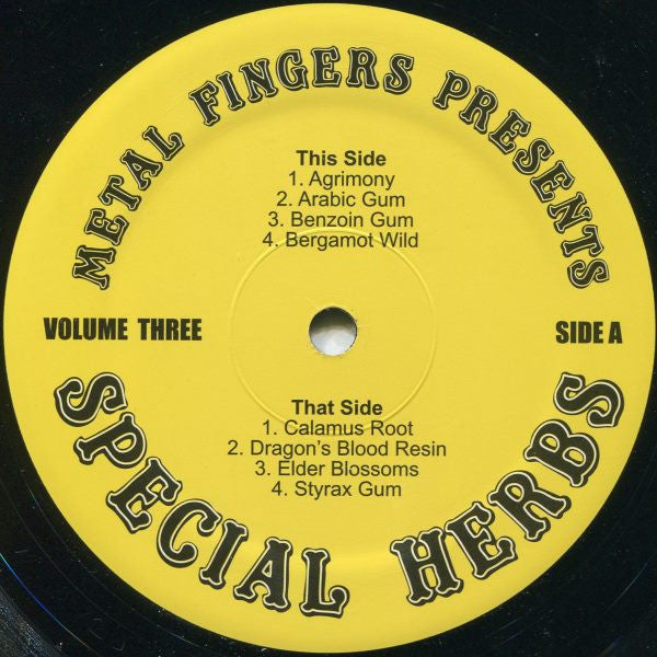 Metal Fingers : Special Herbs Volume 3 & 4 (2xLP, M/Print, RE + 7", Ltd + S/Edition)