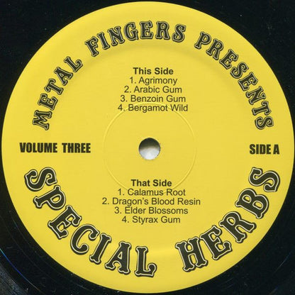Metal Fingers : Special Herbs Volume 3 & 4 (2xLP, M/Print, RE + 7", Ltd + S/Edition)