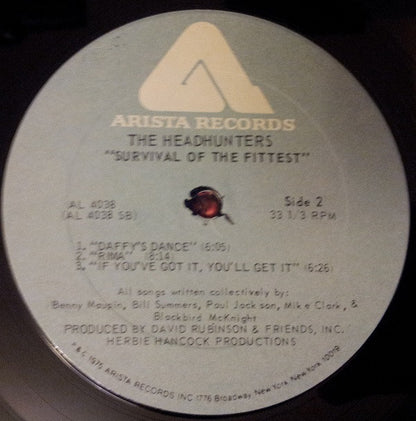 The Headhunters : Survival Of The Fittest (LP, Album, PRC)