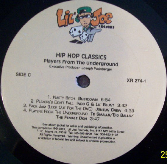 Various : Hip Hop Classics: Players From The Underground (2xLP, Comp)