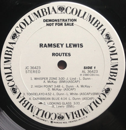 Ramsey Lewis : Routes (LP, Album, Promo)