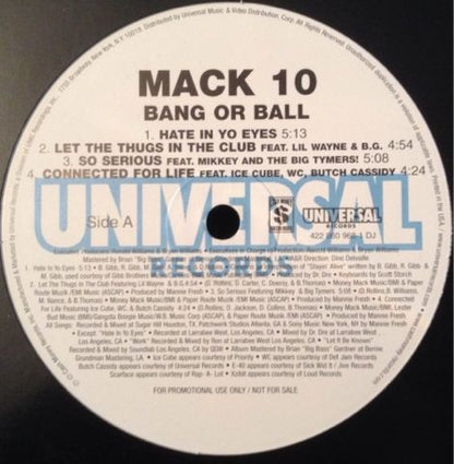 Mack 10 : Bang Or Ball (2xLP, Album, Promo)