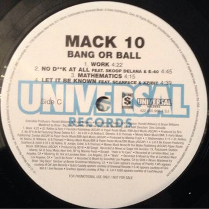Mack 10 : Bang Or Ball (2xLP, Album, Promo)