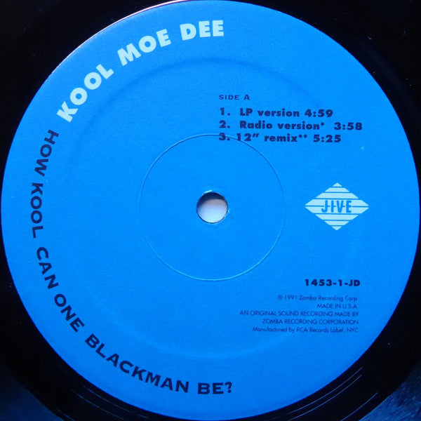 Kool Moe Dee : How Kool Can One Blackman Be? (12")