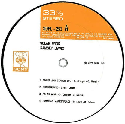 Ramsey Lewis : Solar Wind (LP, Album)