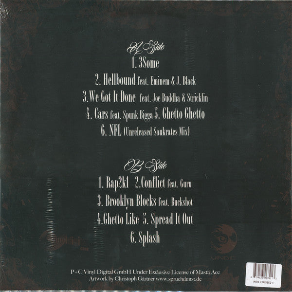 Masta Ace : Hits U Missed: Select Cuts Vol. 1 (LP, Comp, Ltd)