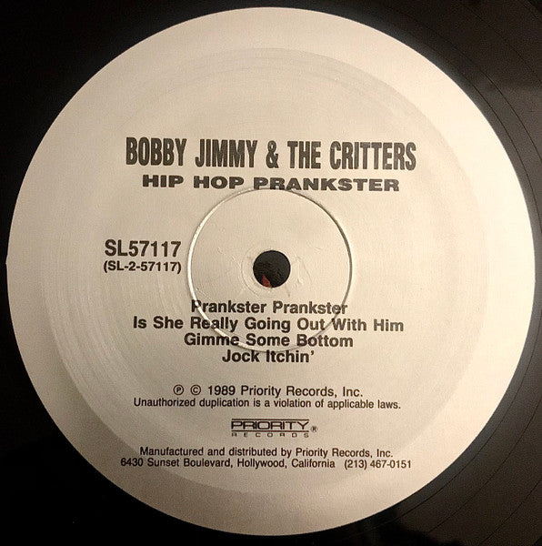Bobby Jimmy And The Critters : Hip Hop Prankster (LP, Album)