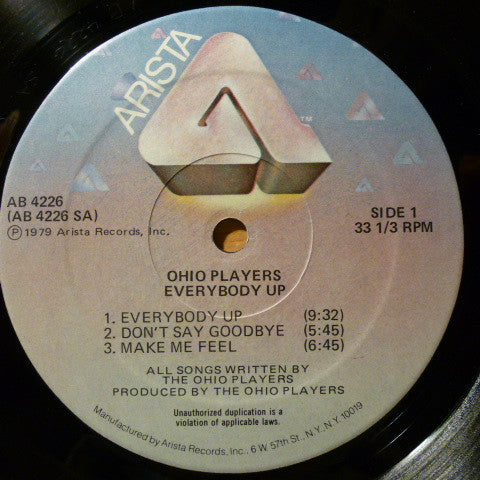 Ohio Players : Everybody Up (LP, Album)