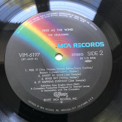 The Crusaders = The Crusaders : Free As The Wind = 旋風に舞う (LP, Album, RE)