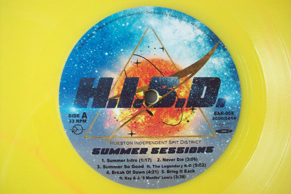 H.I.S.D. (Hueston Independent Spit District) : Summer Sessions (LP, Ltd, Num, Yel)