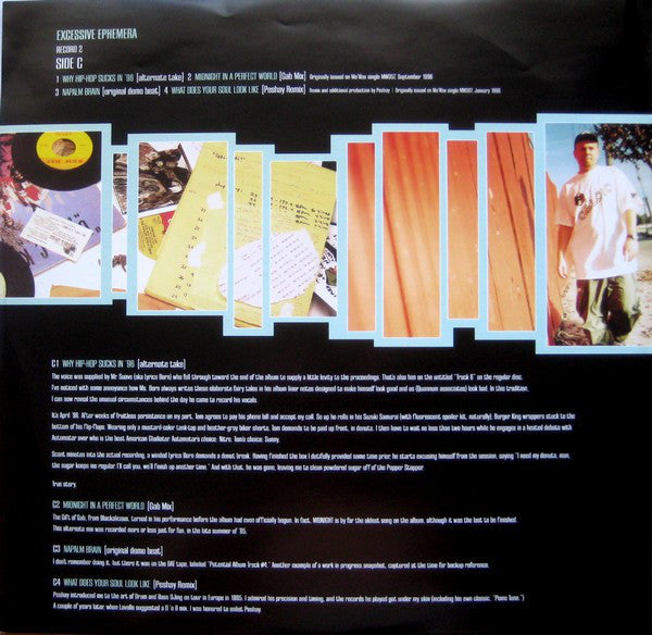 DJ Shadow : Excessive Ephemera (2xLP, Comp, Ltd)