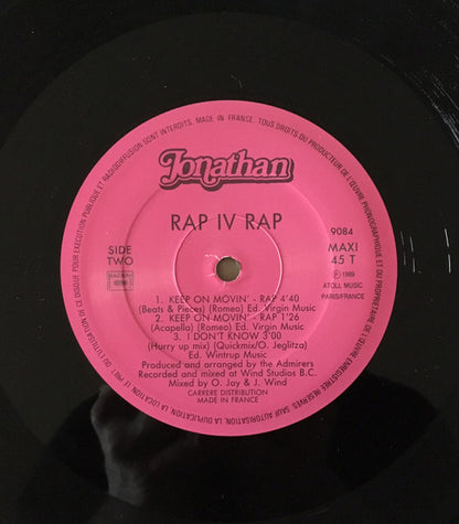Rap IV Rap : Keep On Movin' (The Rap Version) (12")