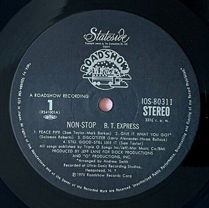 B.T. Express : Non-Stop (LP, Album, Gat)