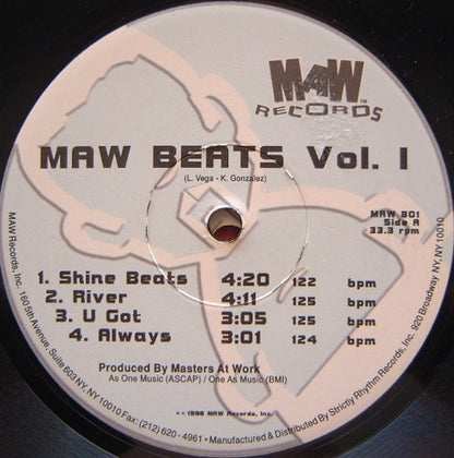 Masters At Work : Beats Vol. 1 & 2 (2x12")