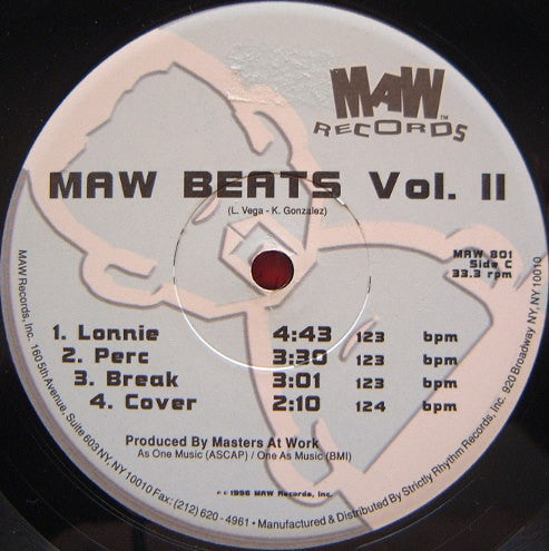 Masters At Work : Beats Vol. 1 & 2 (2x12")