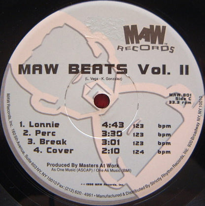 Masters At Work : Beats Vol. 1 & 2 (2x12")