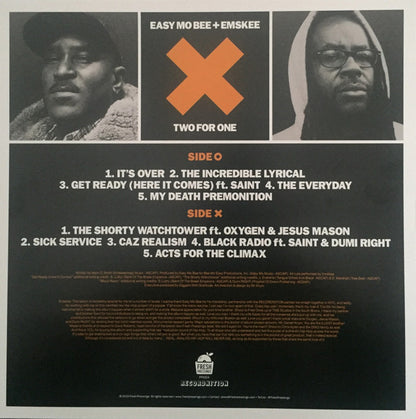 Easy Mo Bee + Emskee : Two For One (LP, Album)