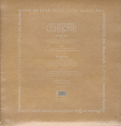 Cerrone : Give Me Remixes (2xLP, Comp + CD, Comp + Ltd)