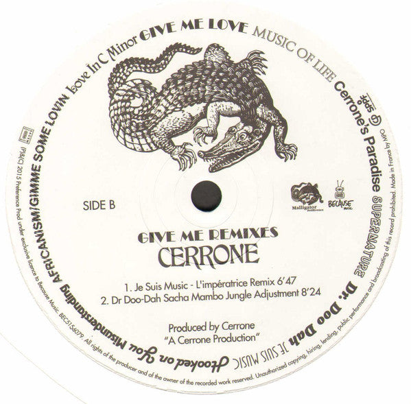 Cerrone : Give Me Remixes (2xLP, Comp + CD, Comp + Ltd)