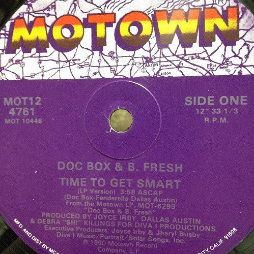 Doc Box & B. Fresh : Time To Get Smart (12")