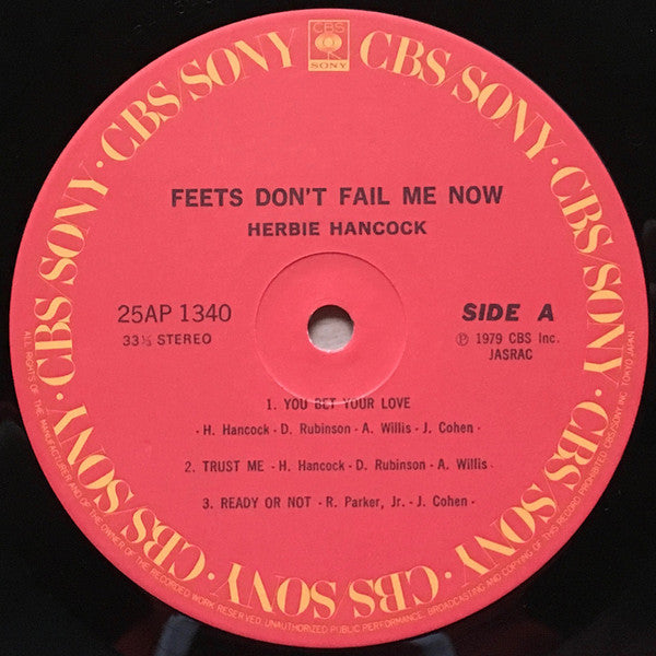 Herbie Hancock : Feets Don't Fail Me Now (LP, Album)