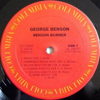 George Benson : Benson Burner (2xLP, Album, Pit)