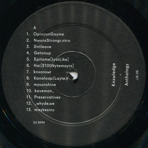 Knxwledge : Anthology (2xLP, Comp, Ltd, RE)