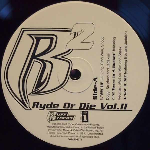 Ruff Ryders : Ryde Or Die Vol. II (2xLP, Album)