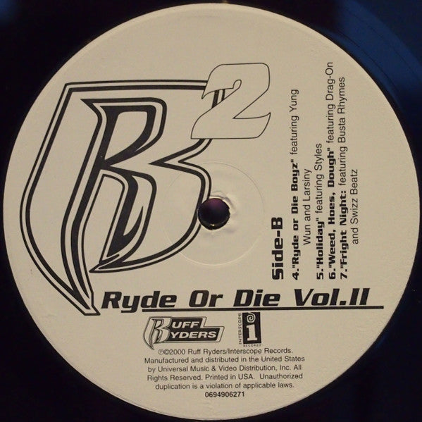 Ruff Ryders : Ryde Or Die Vol. II (2xLP, Album)
