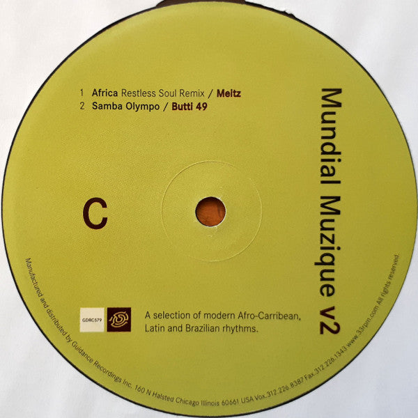 Various : Mundial Muzique v2 (A Selection Of Modern Afro-Caribbean, Latin And Brazilian Rhythms) (3x12", Comp)