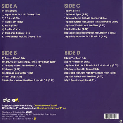 Sean Price : Songs In The Key Of Price  (2xLP, Comp, Ltd, Mixed, Pur)