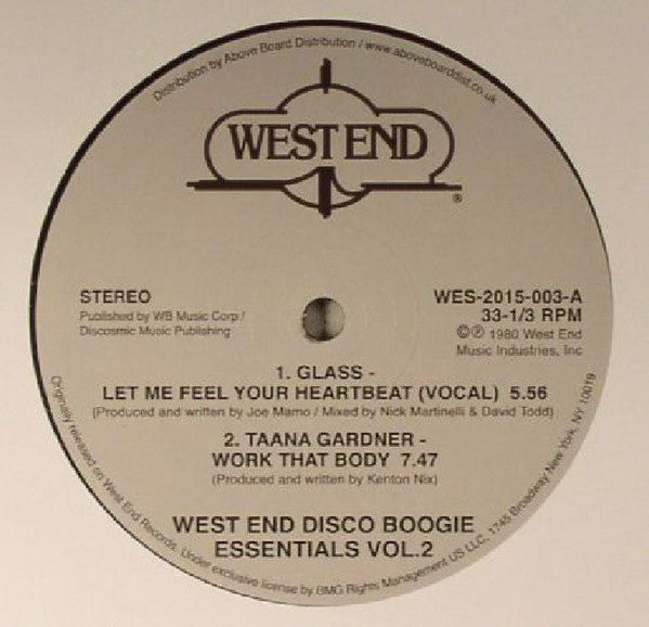 Various : West End Disco Boogie Essentials Vol. 2 (12")