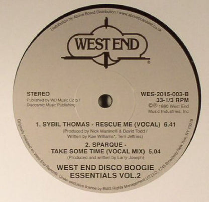 Various : West End Disco Boogie Essentials Vol. 2 (12")