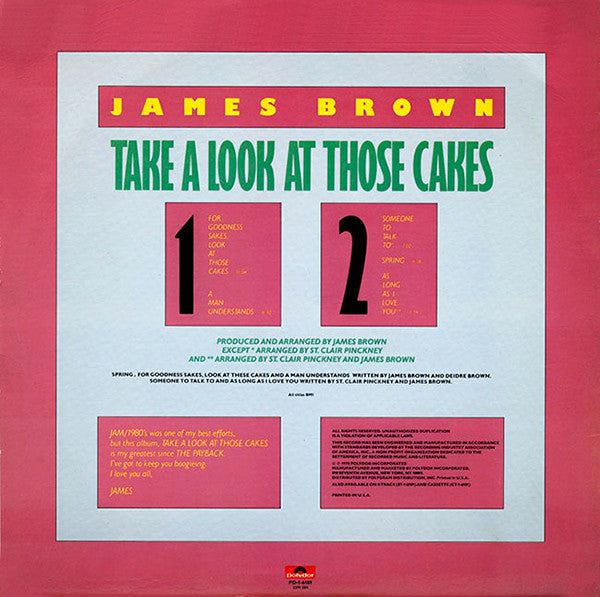 James Brown : Take A Look At Those Cakes (LP, Album, Kee)