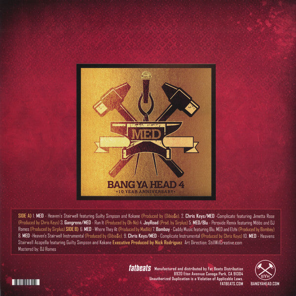 M.E.D. (2) : Bang Ya Head 4 (10 Year Anniversary) (LP, Album)