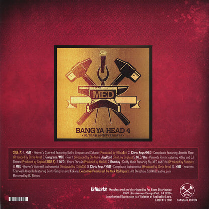 M.E.D. (2) : Bang Ya Head 4 (10 Year Anniversary) (LP, Album)