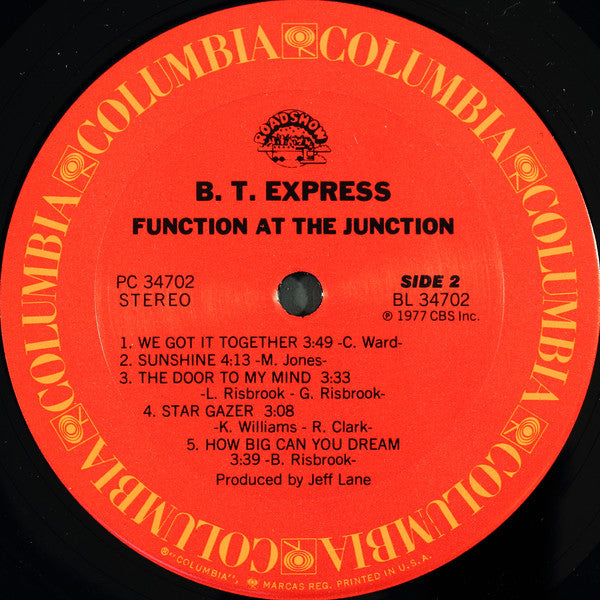 B.T. Express : Function At The Junction (LP, Album, Pit)