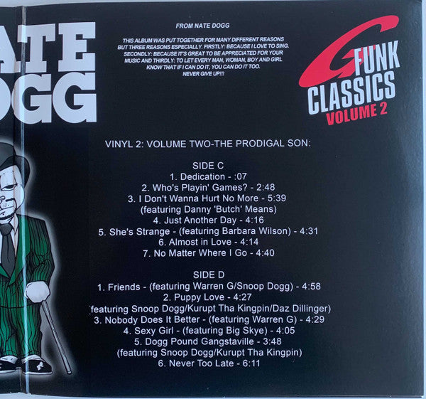 Nate Dogg : G Funk Classics Vol. 1 & 2 (2xLP, Album, RE, Gat)