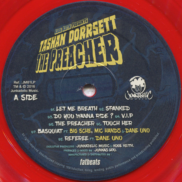 Kool Keith Presents Tashan Dorrsett : The Preacher (LP, Album, Red)