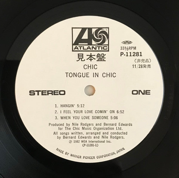 Chic : Tongue In Chic (LP, Album, Promo)
