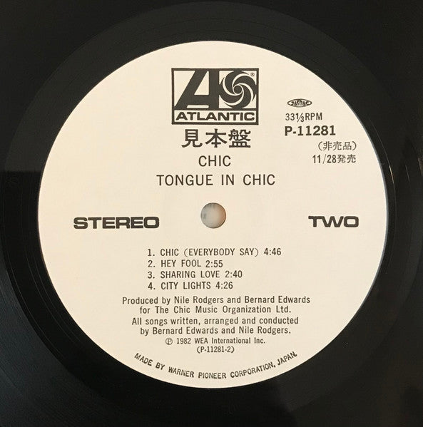 Chic : Tongue In Chic (LP, Album, Promo)